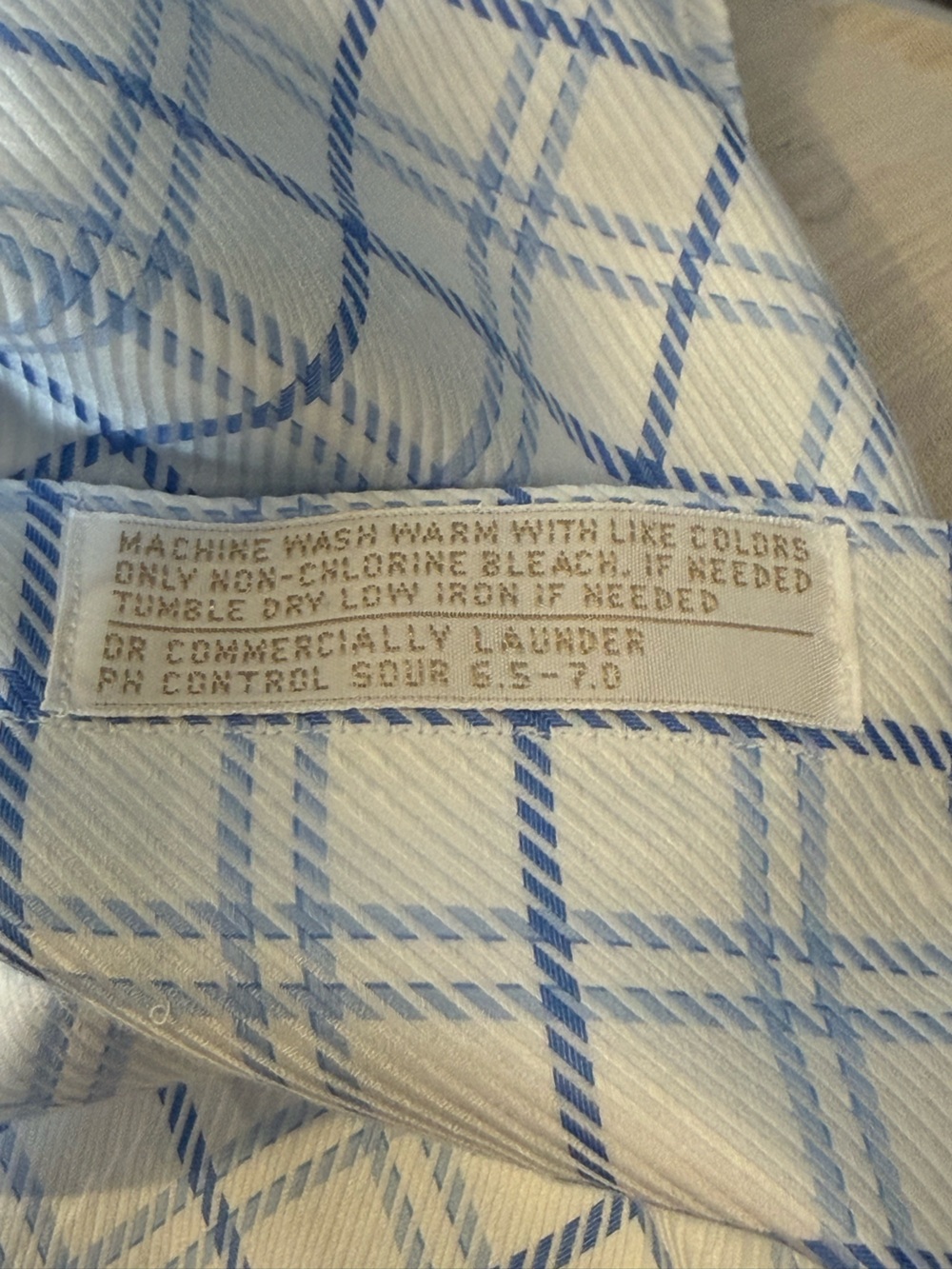 John W. Nordstrom Vintage Plaid Cotton Dress Shirt 17-33 - Picture 6 of 9